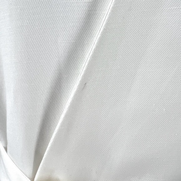ENZA COSTA Twill Belted Jacket Womens Small Off White Linen Blazer Wrap NEW - Picture 16 of 16